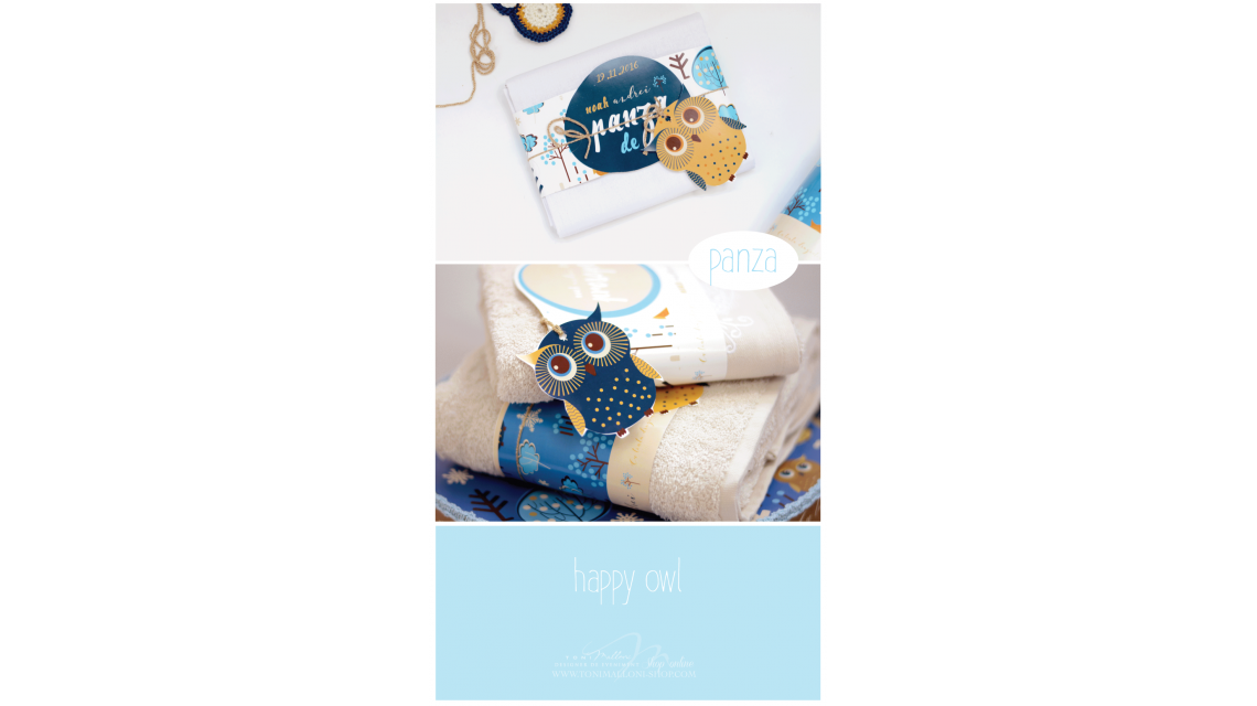 Trusou de botez cu broderie personalizata pentru baieti, Owl Baby Boy 3